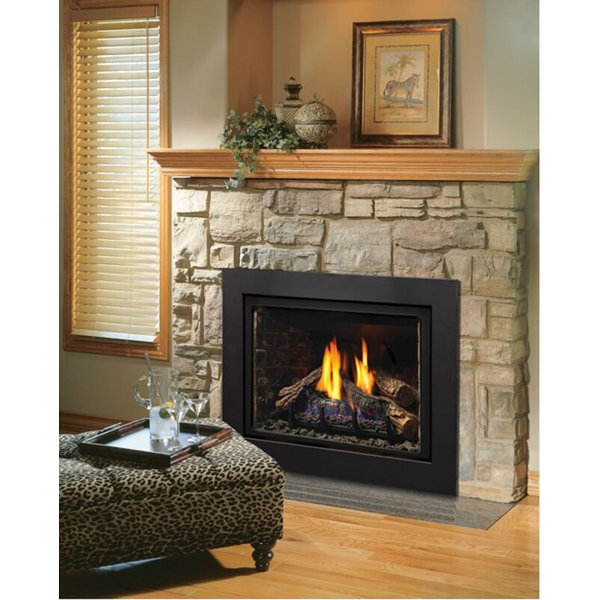 Kingsman Fireplaces Direct Vent Recessed Wall Mounted Natural Gas